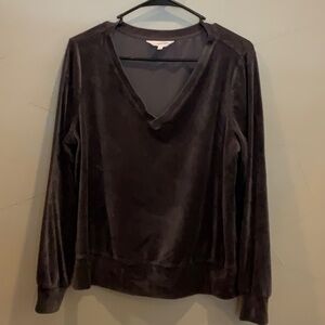 Soma wknd vneck velour top